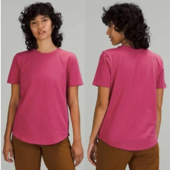 Lululemon Love Crew T-Shirt Pink Lychee - Picture 1 of 5